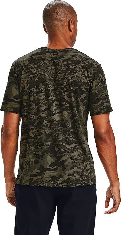 UNDER ARMOUR Tričko ABC Camo SS - čierne / camo (1357727-001)