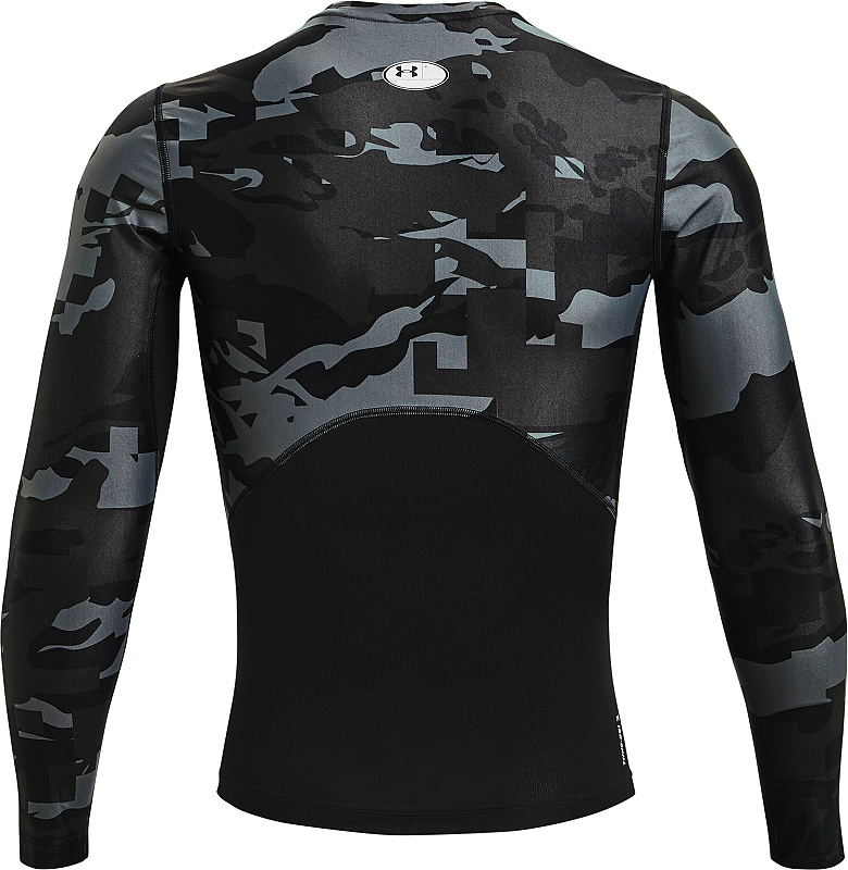 UNDER ARMOUR Tričko s dlhým rukávom HG IsoChill Comp Print LS - čierne / camo (1361523-001)