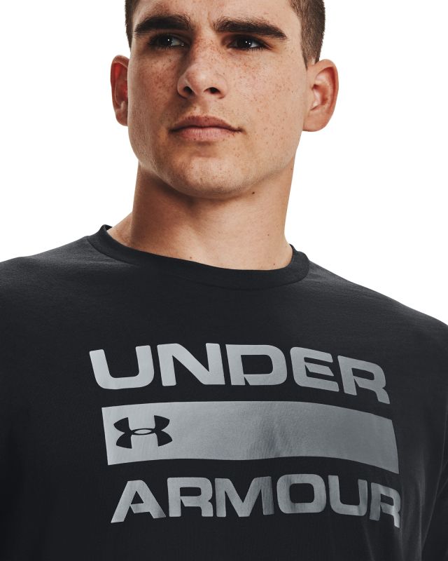 UNDER ARMOUR Tričko Team Issue Wordmark Ss - čierne (1329582-001)