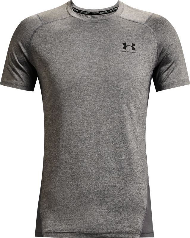 UNDER ARMOUR Tričko HG Armour Fitted SS - šedé (1361683-090)