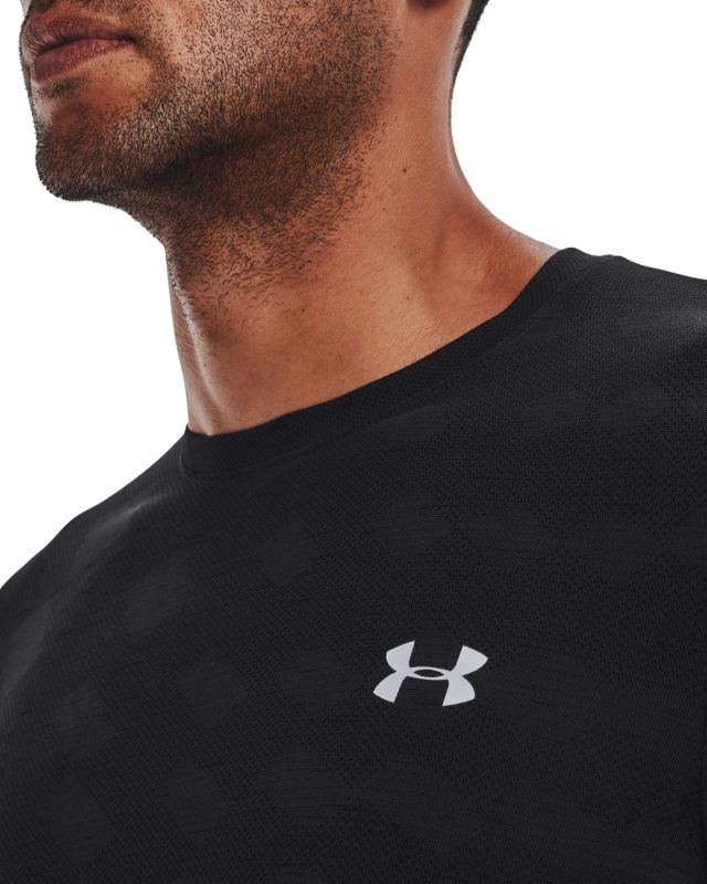 UNDER ARMOUR Tričko Seamless Radial SS - čierne (1370448-001)