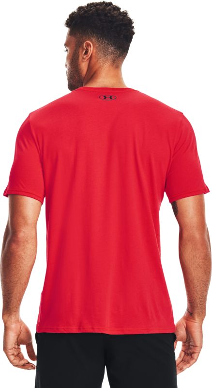 UNDER ARMOUR Tričko Sportstyle Logo Ss - červené (1329590-601)