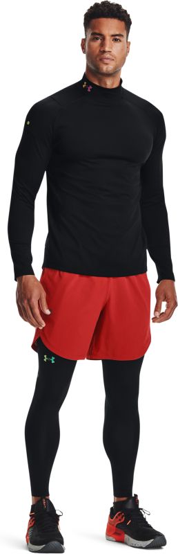 UNDER ARMOUR Tričko s dlhým rukávom ColdGear Rush Mock - čierne (1366059-001)