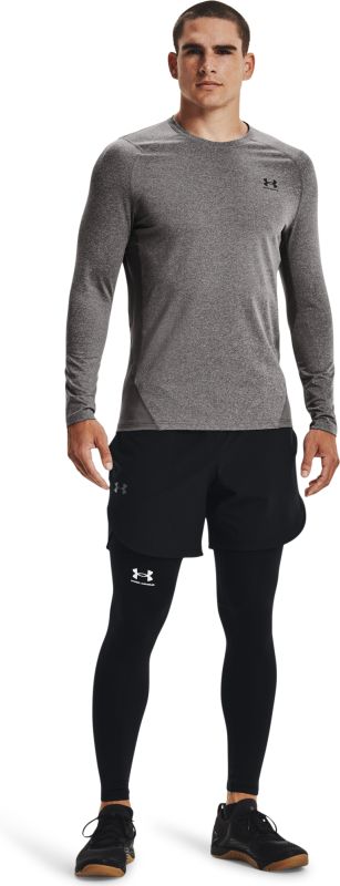 UNDER ARMOUR Tričko s dlhým rukávom CG Armour Fitted Crew - šedé (1366068-020)