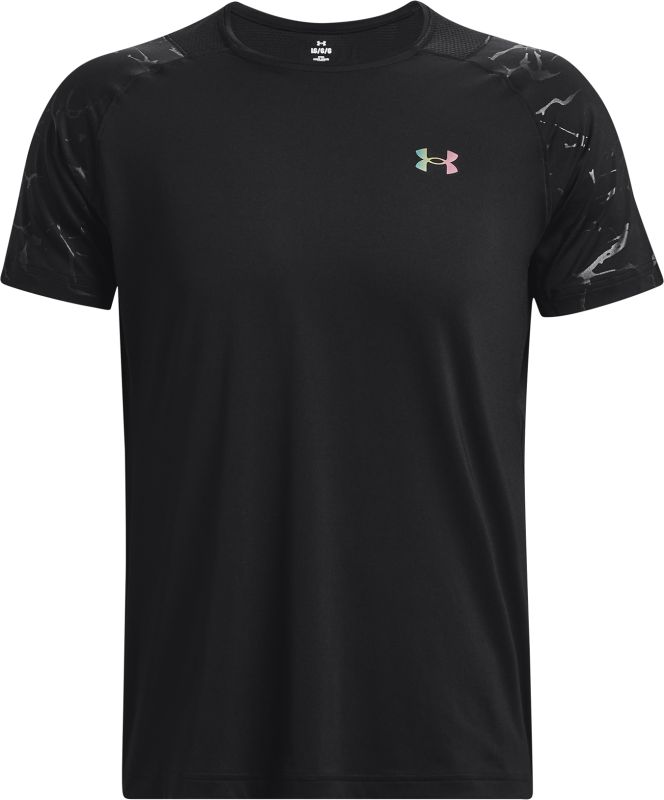 UNDER ARMOUR Tričko Rush Emboss SS - čierne (1376790-001)