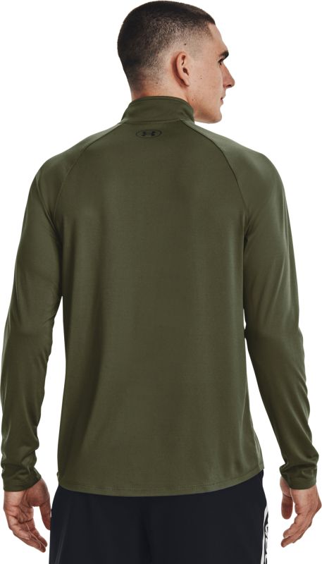 UNDER ARMOUR Tričko s dlhým rukávom Tech 1/2 Zip - marine OD green / black (1328495-392)