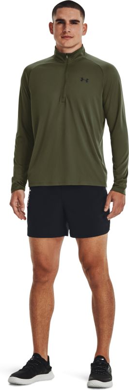 UNDER ARMOUR Tričko s dlhým rukávom Tech 1/2 Zip - marine OD green / black (1328495-392)