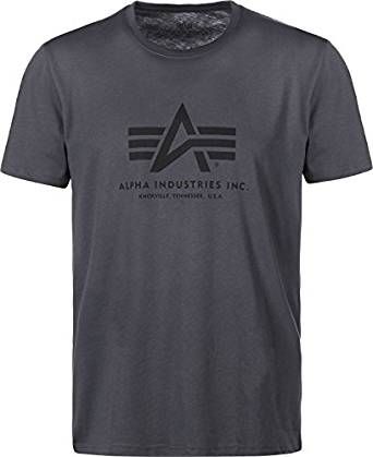ALPHA INDUSTRIES Tričko BASIC - šedočierne/čierne (100501/412)
