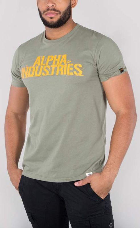 ALPHA INDUSTRIES Tričko Blured T - olivové (186506/11)