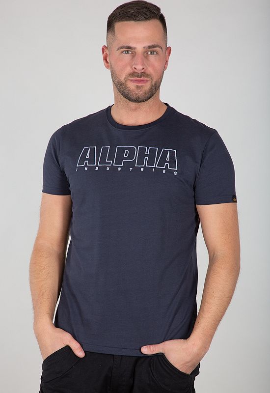 ALPHA INDUSTRIES Tričko Alpha Embroidery Heavy T - rep. blue (116573/07)