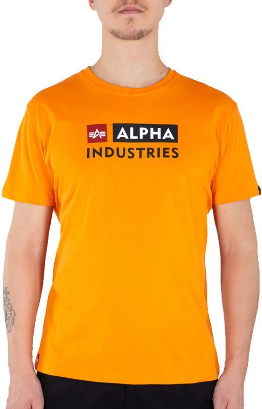 ALPHA INDUSTRIES Tričko Block-Logo T - alpha orange (118507/429)