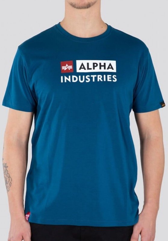 ALPHA INDUSTRIES Tričko Block-Logo T - naval blue (118507/579)