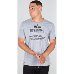 ALPHA INDUSTRIES Tričko Fundamental T - grey heather (118509/17)