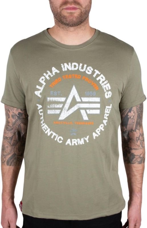 ALPHA INDUSTRIES Tričko Authentic T - olivové (118514/11)