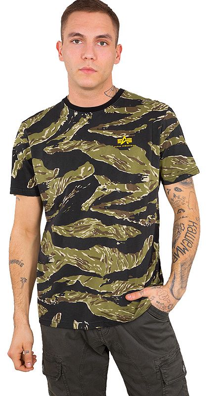 ALPHA INDUSTRIES Tričko AI Tiger Camo T - tiger camo (126524/447)