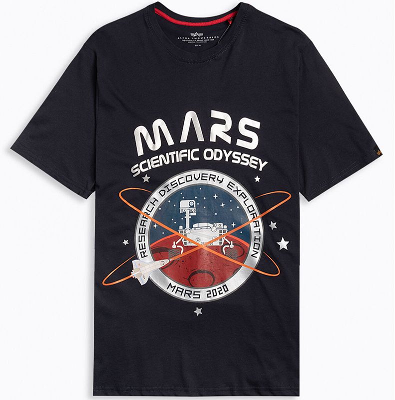 ALPHA INDUSTRIES Tričko Mission To Mars T - rep. blue (126531/07)