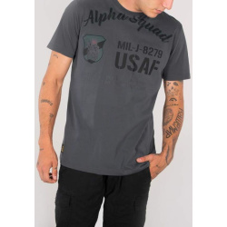 ALPHA INDUSTRIES Tričko Alpha Squad T - čierne (188504/136)