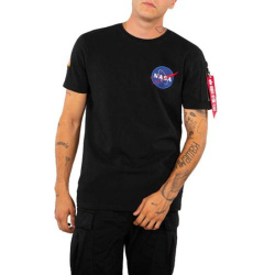 ALPHA INDUSTRIES Tričko NASA Heavy - čierne (188502/03)