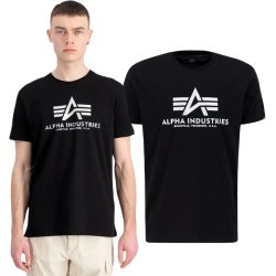 ALPHA INDUSTRIES Tričko BASIC Carbon - black/silver (100501CB/423)