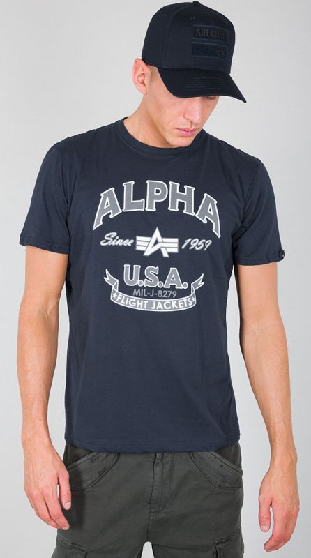 Alpha Essentials Rubber Logo T-Shirt | Alpha Industries - Foto 7