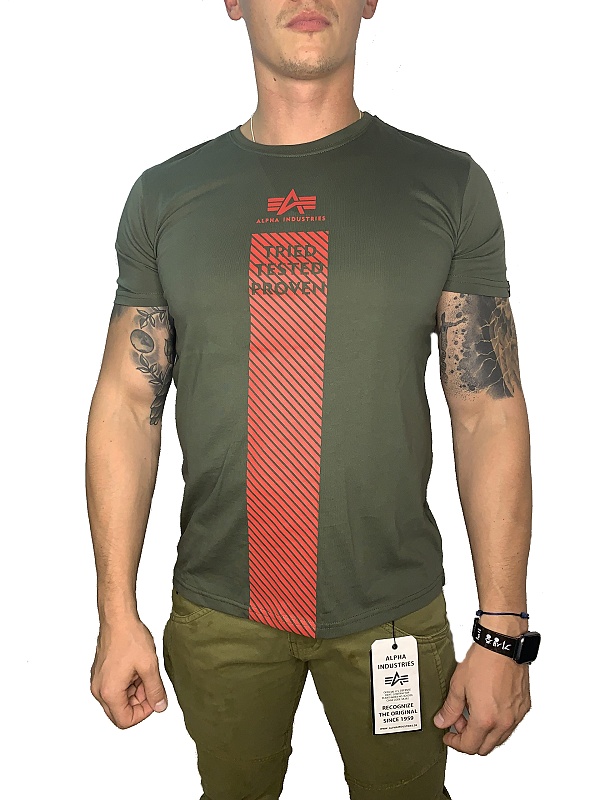 ALPHA INDUSTRIES Tričko Safety Line T - dark olive (128520/142)