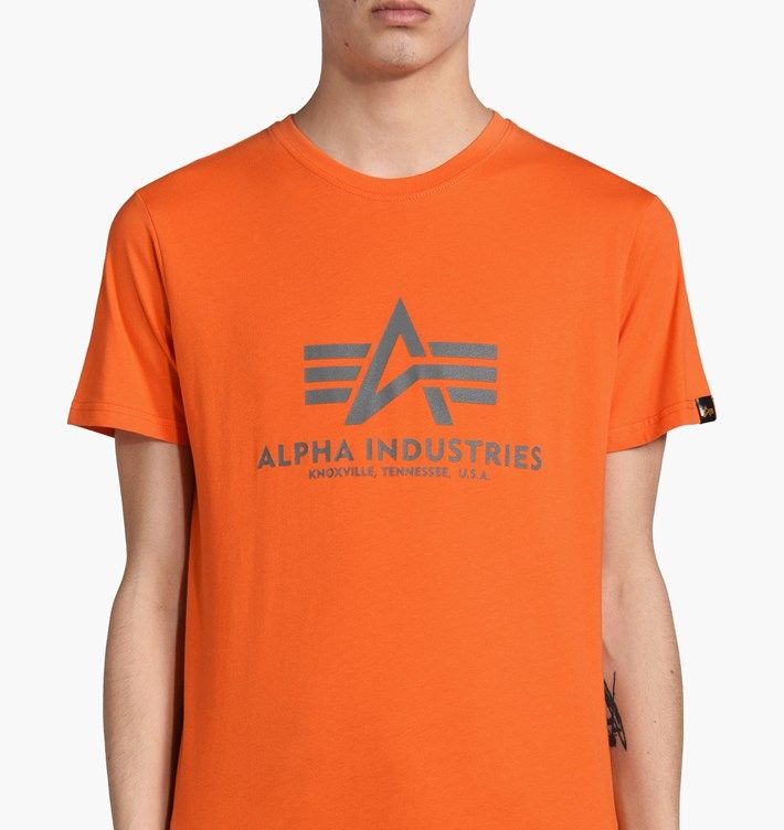 ALPHA INDUSTRIES Tričko BASIC - flame orange (100501/417)