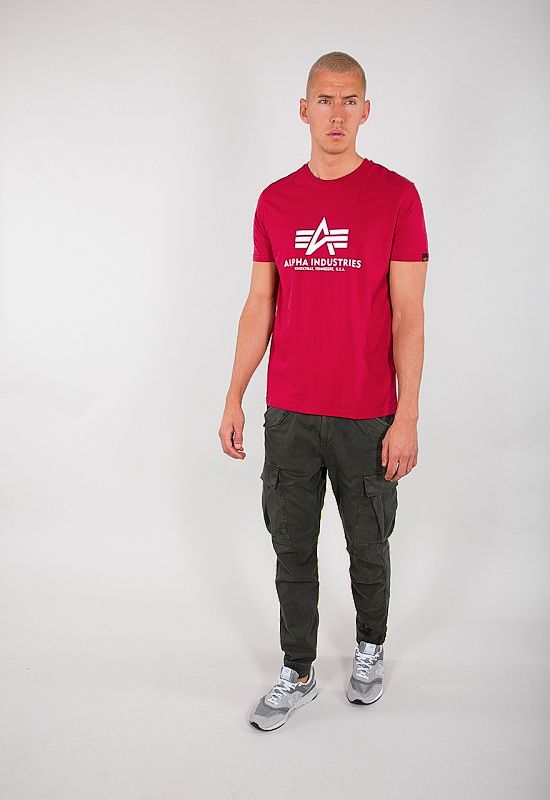 ALPHA INDUSTRIES Tričko BASIC - RBF red (100501/523)