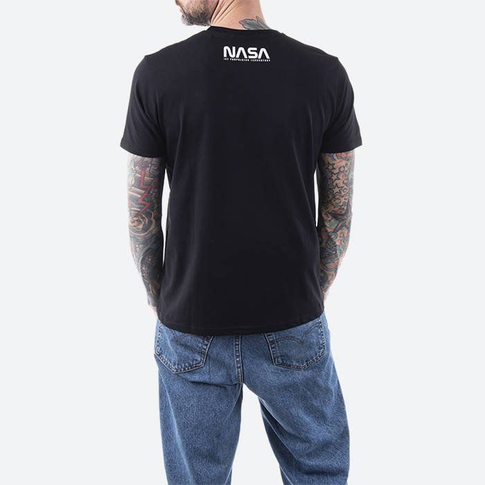 ALPHA INDUSTRIES Tričko NASA Grand Tour T - čierne (116504/03)