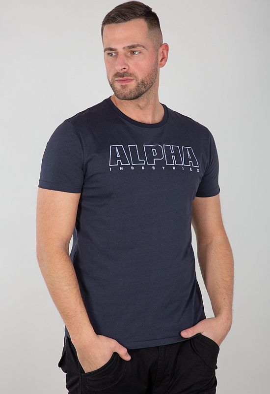 ALPHA INDUSTRIES Tričko Alpha Embroidery Heavy T - rep. blue (116573/07)