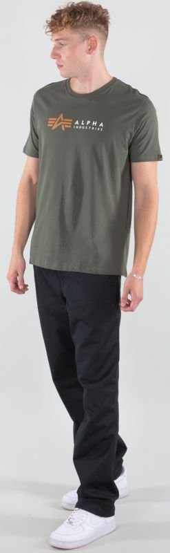 ALPHA INDUSTRIES Tričko Label T - dark olive (118502/142)