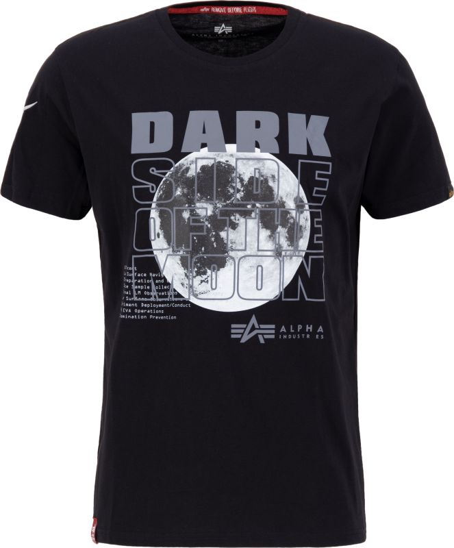 ALPHA INDUSTRIES Tričko Dark Side - black reflective (108510/285)