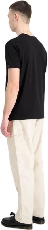 ALPHA INDUSTRIES Tričko BASIC Carbon - black/silver (100501CB/423)