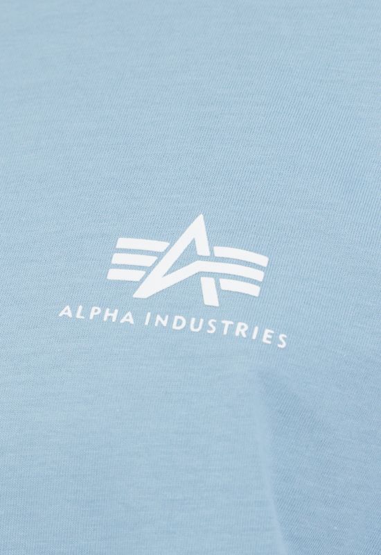 ALPHA INDUSTRIES Tričko BASIC T Small Logo - greyblue (188505/134)