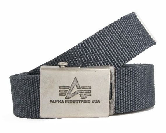 ALPHA INDUSTRIES Opasok Heavy Duty Belt - šedý (100906/04)