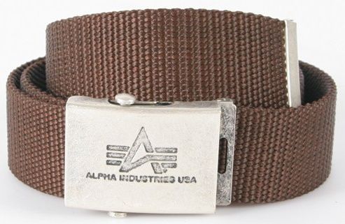 ALPHA INDUSTRIES Opasok Heavy Duty Belt - hnedý (100906/20)