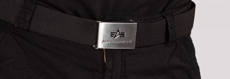 ALPHA INDUSTRIES Opasok Big A Belt - čierny (176907/03)