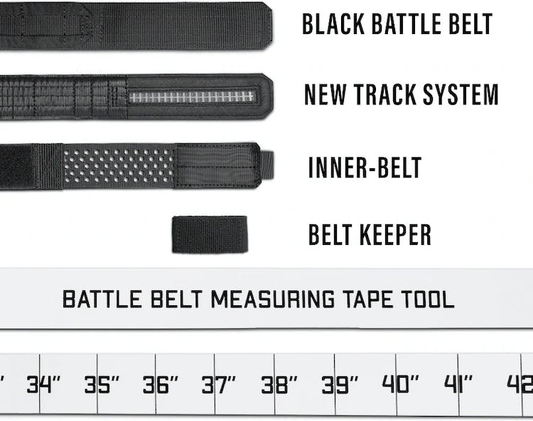 KORE Opasok Battle belt, komplet - black