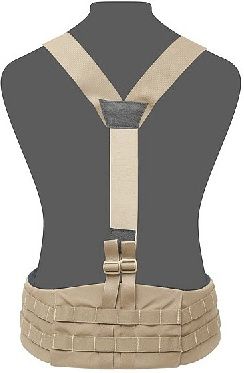 WARRIOR Opasok SlimLine Harness, Elastic Back - coyote (W-EO-SLH-CT)