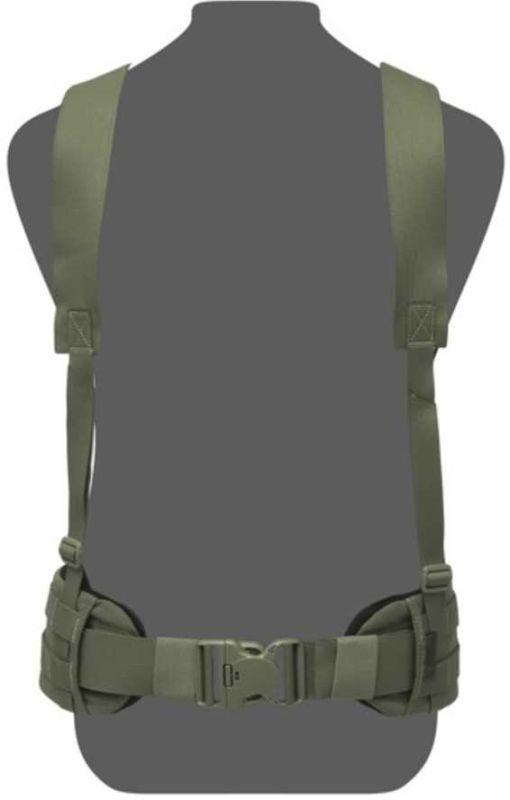 WARRIOR Opasok SlimLine Harness, Elastic Back - olive drab (W-EO-SLH-OD)