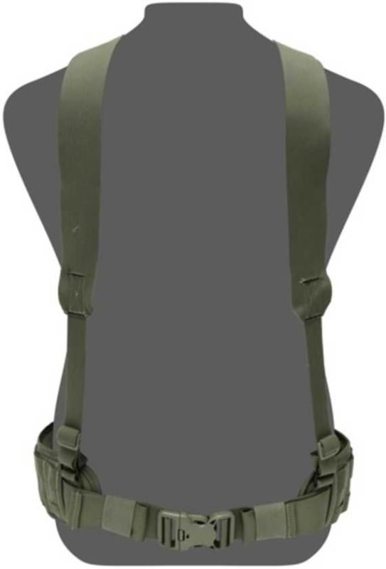 WARRIOR Opasok SlimLine Harness, Elastic Back - olive drab (W-EO-SLH-OD)