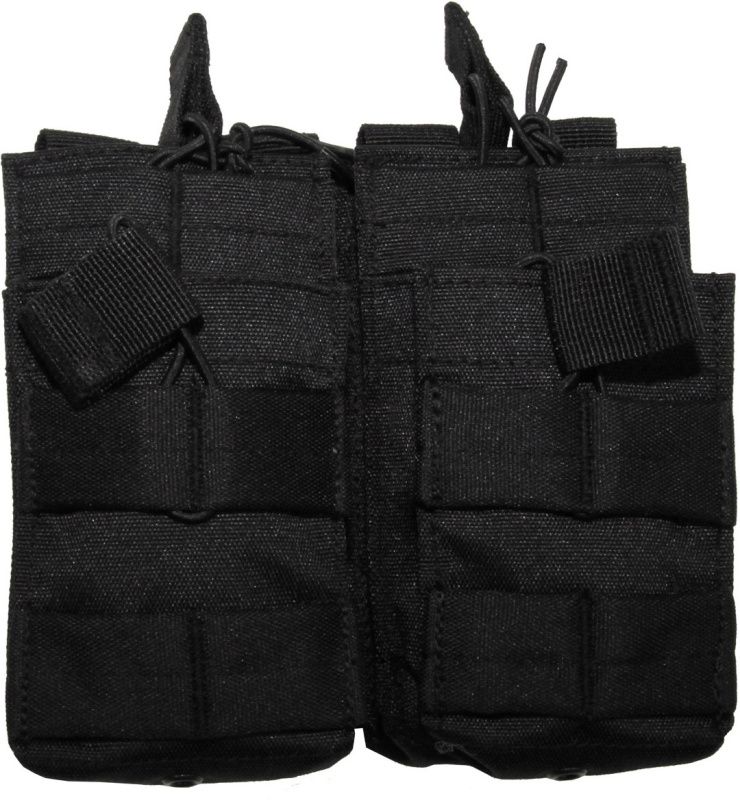 MFH MOLLE Modular pouch, 16x15, 4vrecká - čierny (30605A)