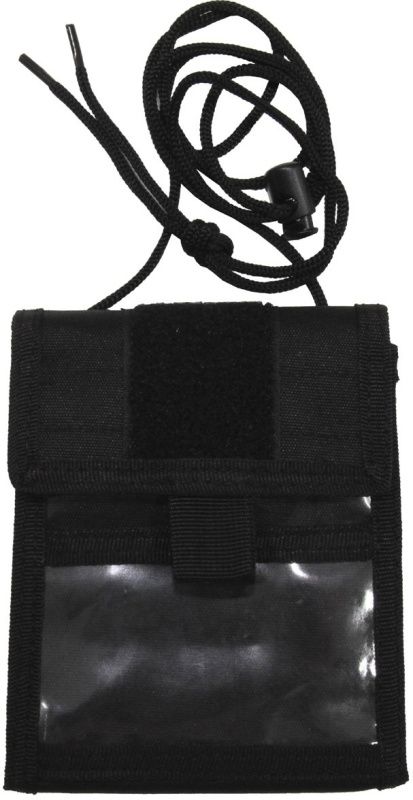 MFH MOLLE Púzdro na doklady, 15x12,5 na krk - čierne (30930A)