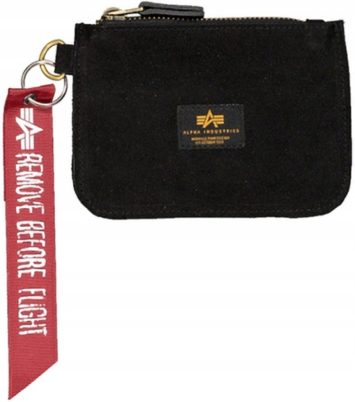 ALPHA INDUSTRIES Peňaženka Leather Coin Wallet - black (266966/03)