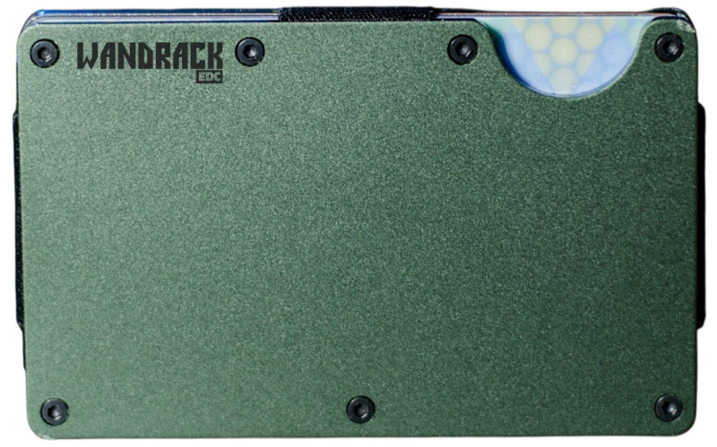 WANDRACK EDC peňaženka BlackLogo - dark green aluminium