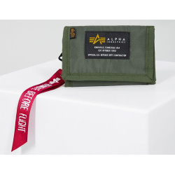 ALPHA INDUSTRIES Peňaženka Crew - sage green (196928/01)