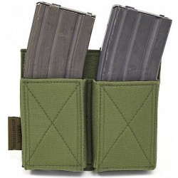WARRIOR Double Elastic Mag Pouch Colours - olive drab (W-EO-DEMP-OD)