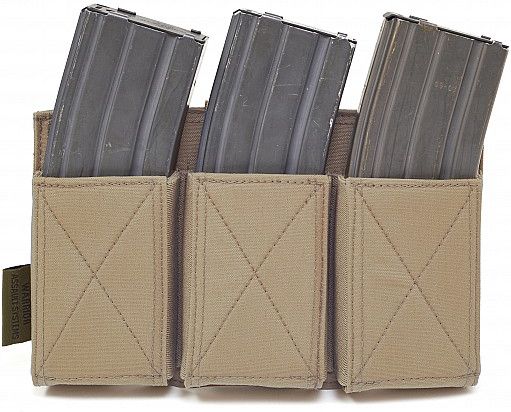 WARRIOR Triple Elastic Mag Pouch Colours - coyote (W-EO-TEMP-CT)