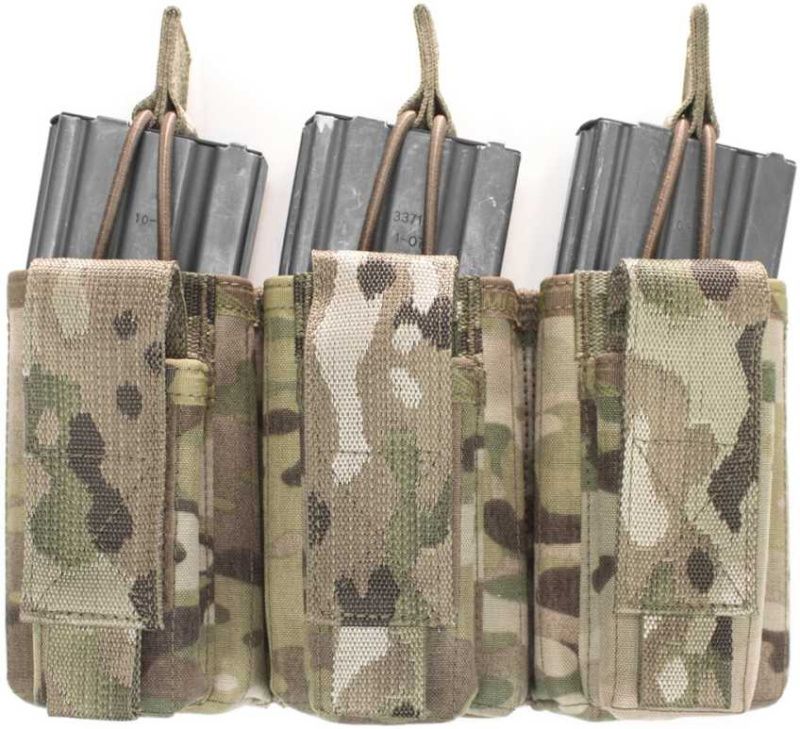 WARRIOR Triple MOLLE Open 5.56mm Mag/Bungee Retention - multicam (W-EO-TMOP-TP-MC)