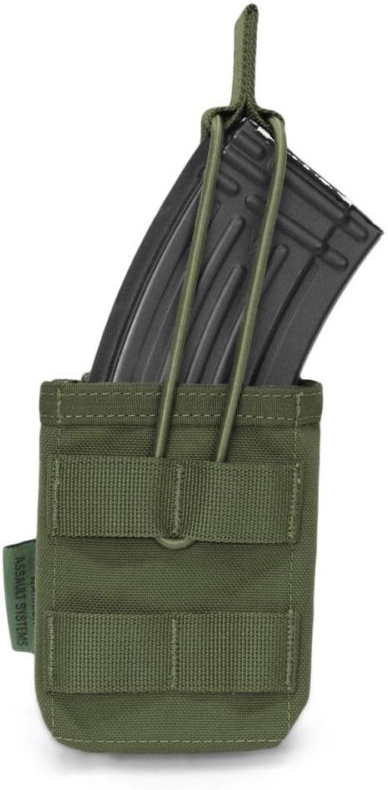 WARRIOR Single MOLLE Open AK 7.62mm - olivový (W-EO-SMOP-AK-OD)