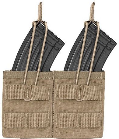 WARRIOR Double MOLLE Open AK 7.62mm - coyote (W-EO-DMOP-AK-CT)